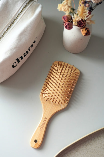 Brosse à cheveux en bambou